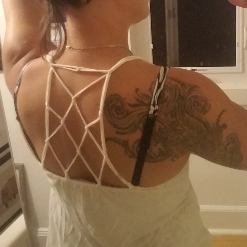 VTG Sheer Ivory Cami Top